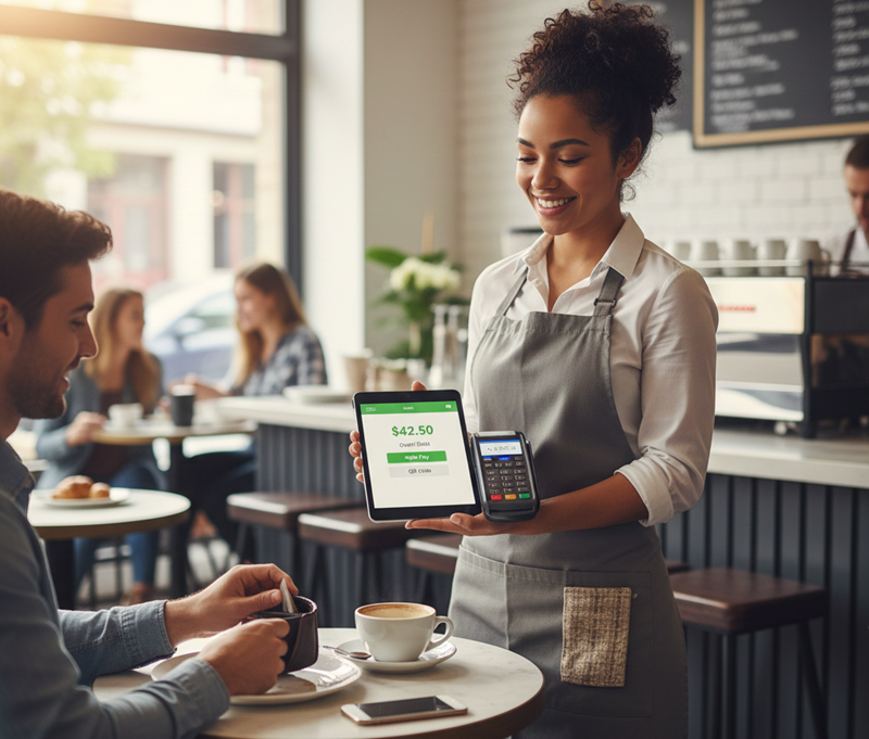 QR code ordering with integrated payments Nets PayNow cards