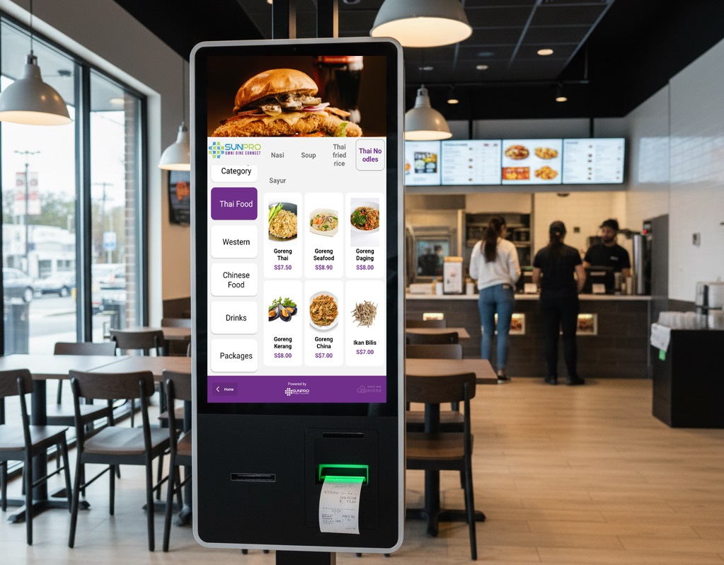 Self ordering kiosk system for F&B outlets in Singapore